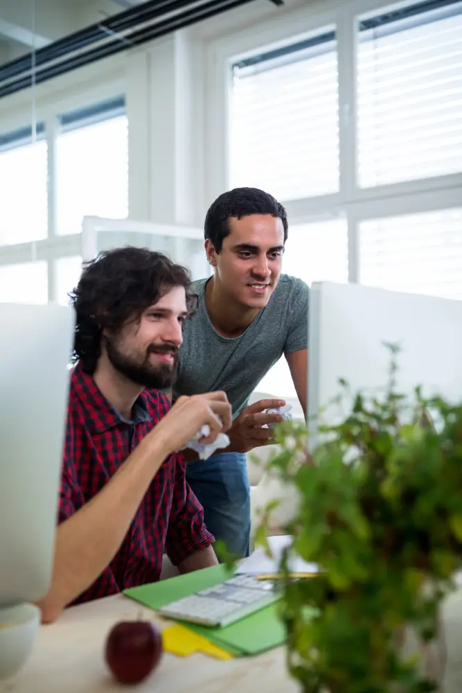Team working at office